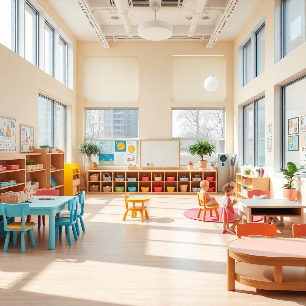 Bright and colourful Senior KG classroom at PlayWayKids preschool